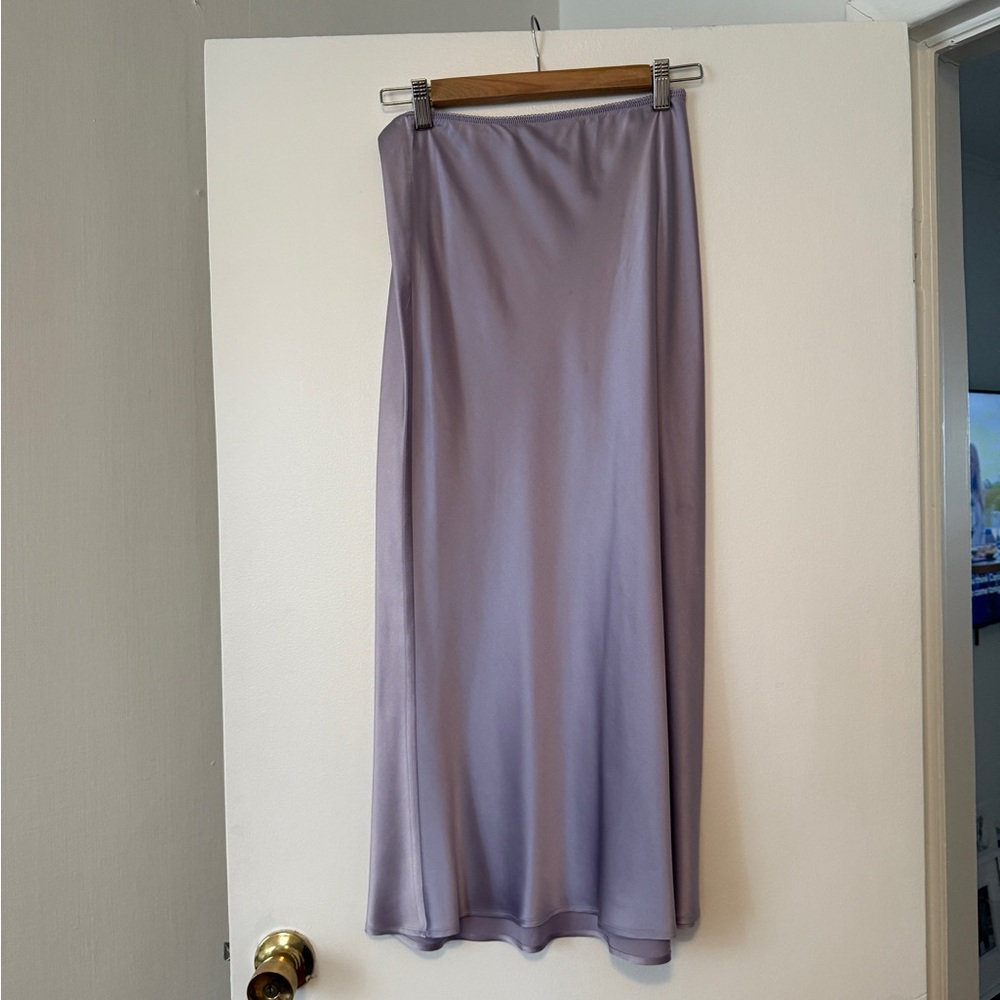 Reformation Layla Lavender Silk Skirt size 6